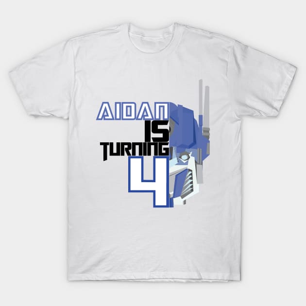 aidan is turning 4 prime T-Shirt by Jnyce